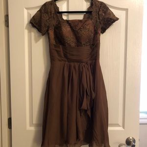 Brown MOB midi dress